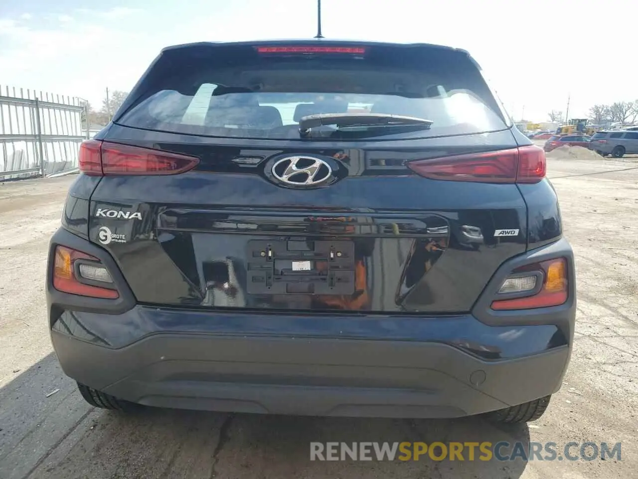6 fotografías del automóvil dañado KM8K1CAA0LU571673 HYUNDAI KONA 2020