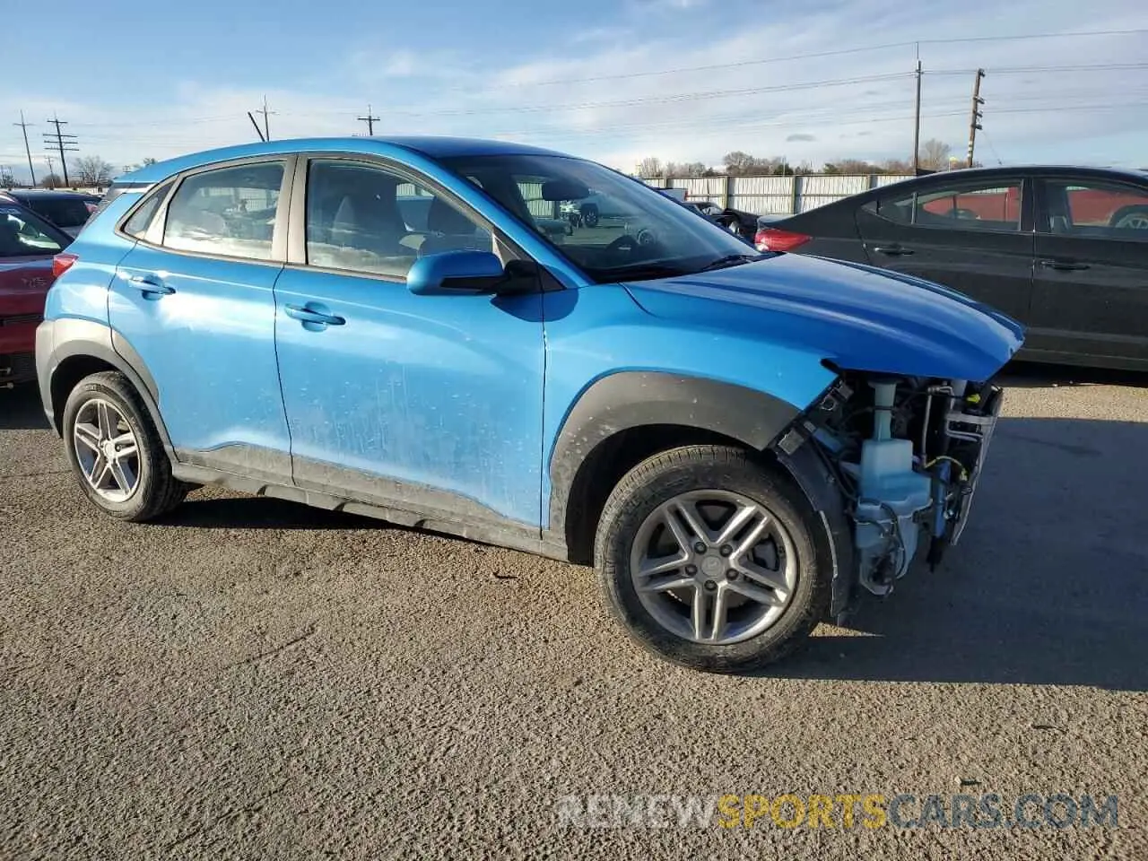 4 fotografías del automóvil dañado KM8K1CAA2LU480257 HYUNDAI KONA 2020