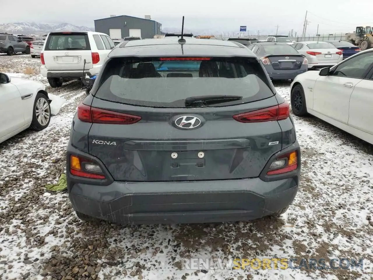 6 fotografías del automóvil dañado KM8K1CAA2LU493820 HYUNDAI KONA 2020