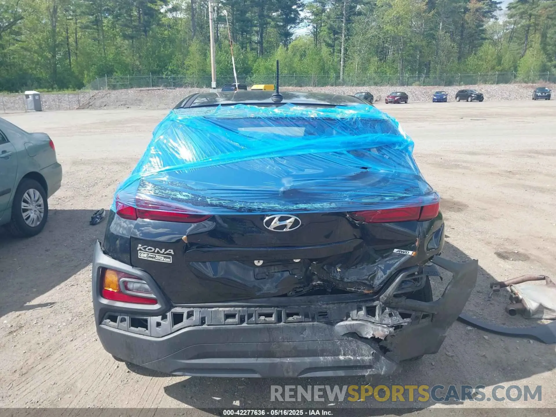 19 fotografías del automóvil dañado KM8K1CAA8LU574353 HYUNDAI KONA 2020
