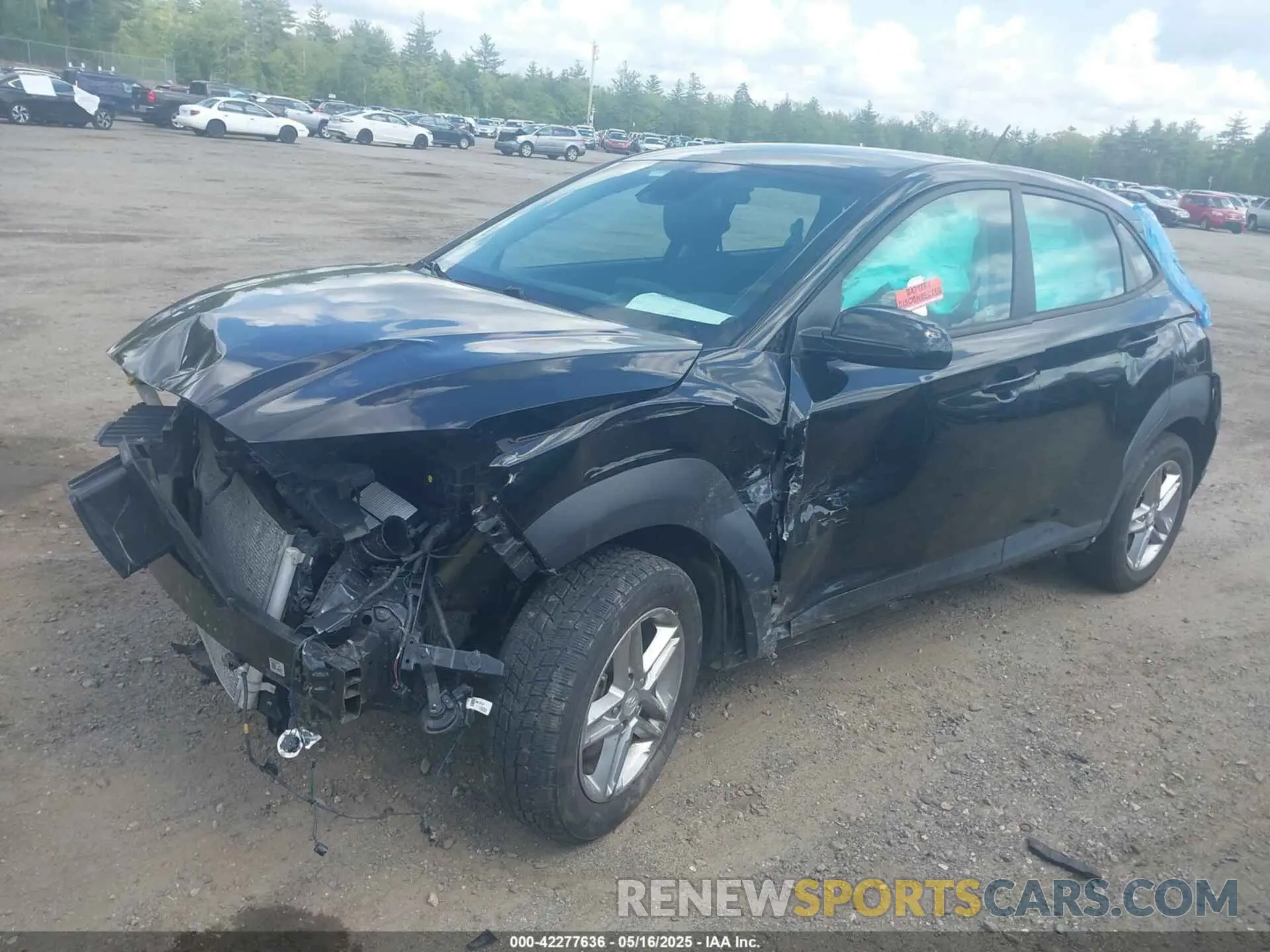 2 fotografías del automóvil dañado KM8K1CAA8LU574353 HYUNDAI KONA 2020