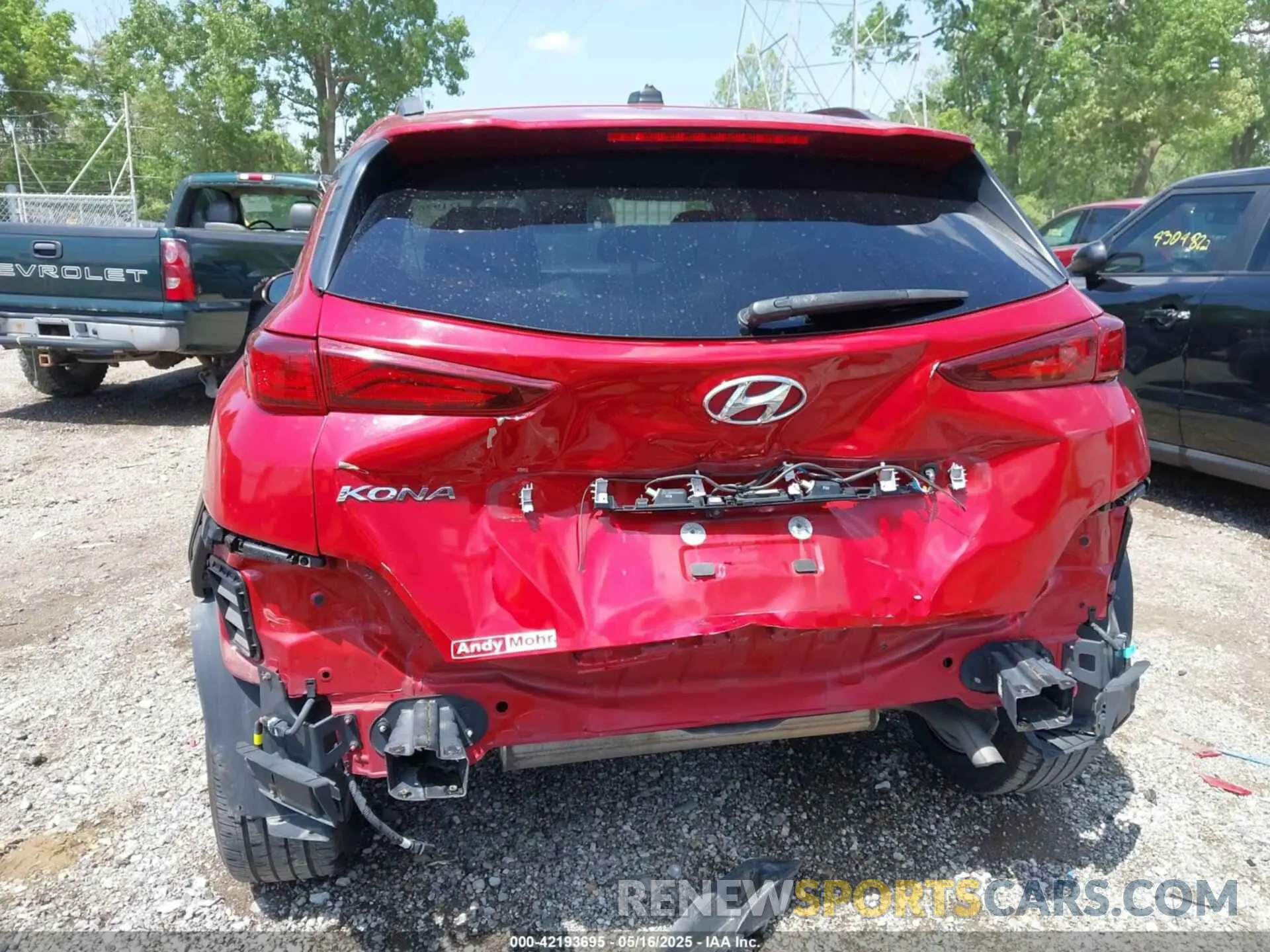 17 fotografías del automóvil dañado KM8K22AA1LU474084 HYUNDAI KONA 2020