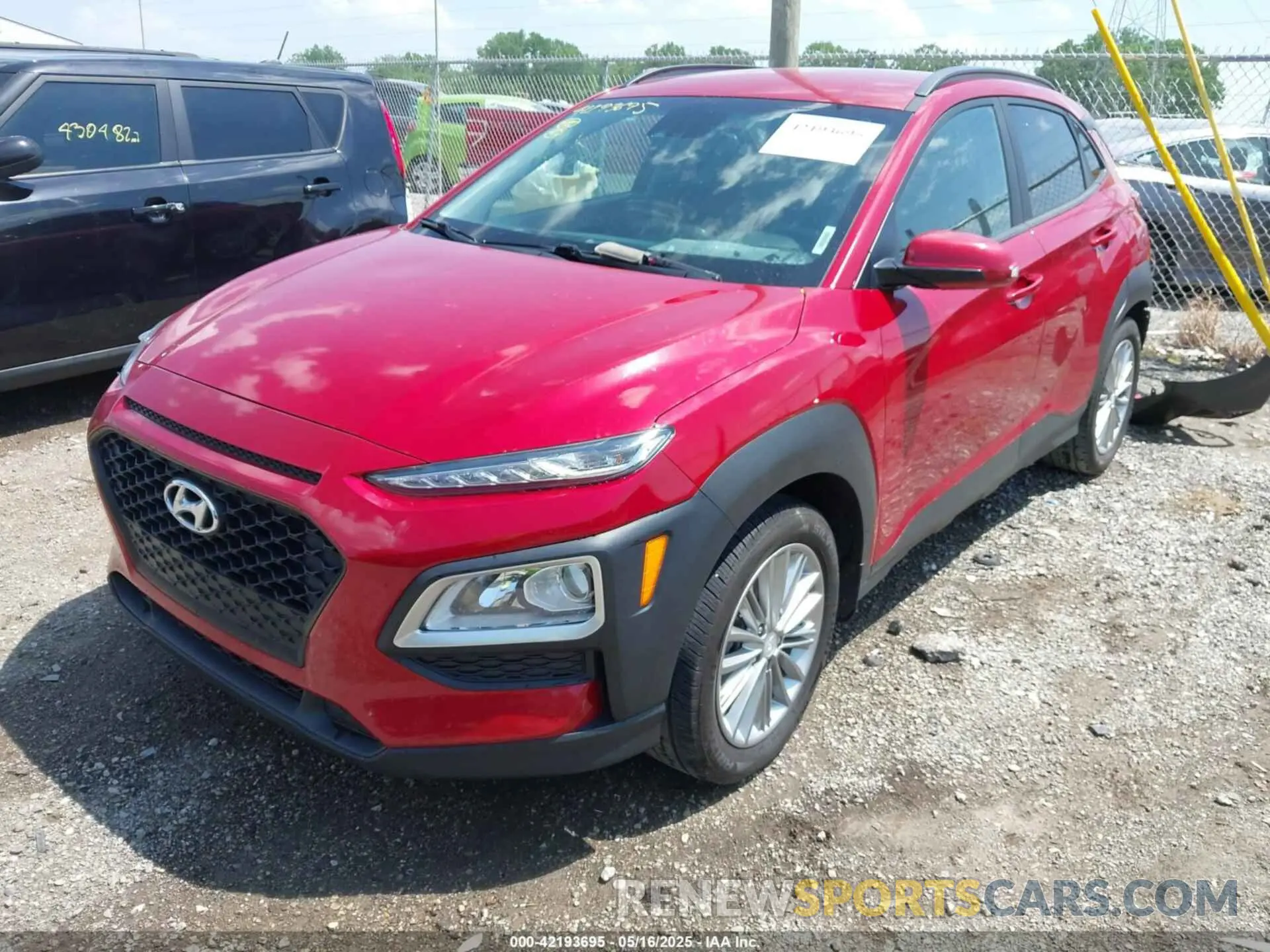 2 fotografías del automóvil dañado KM8K22AA1LU474084 HYUNDAI KONA 2020
