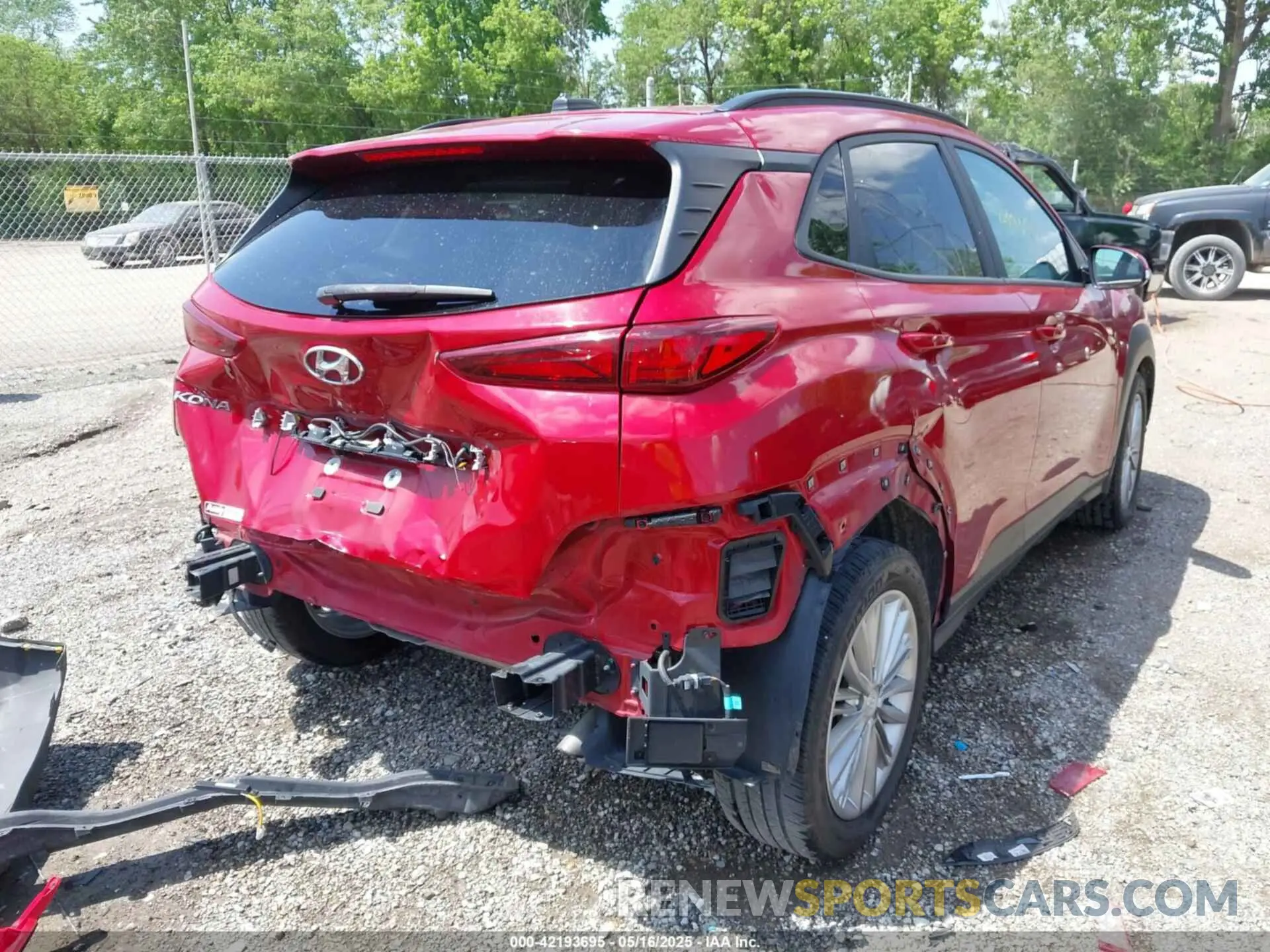 6 fotografías del automóvil dañado KM8K22AA1LU474084 HYUNDAI KONA 2020