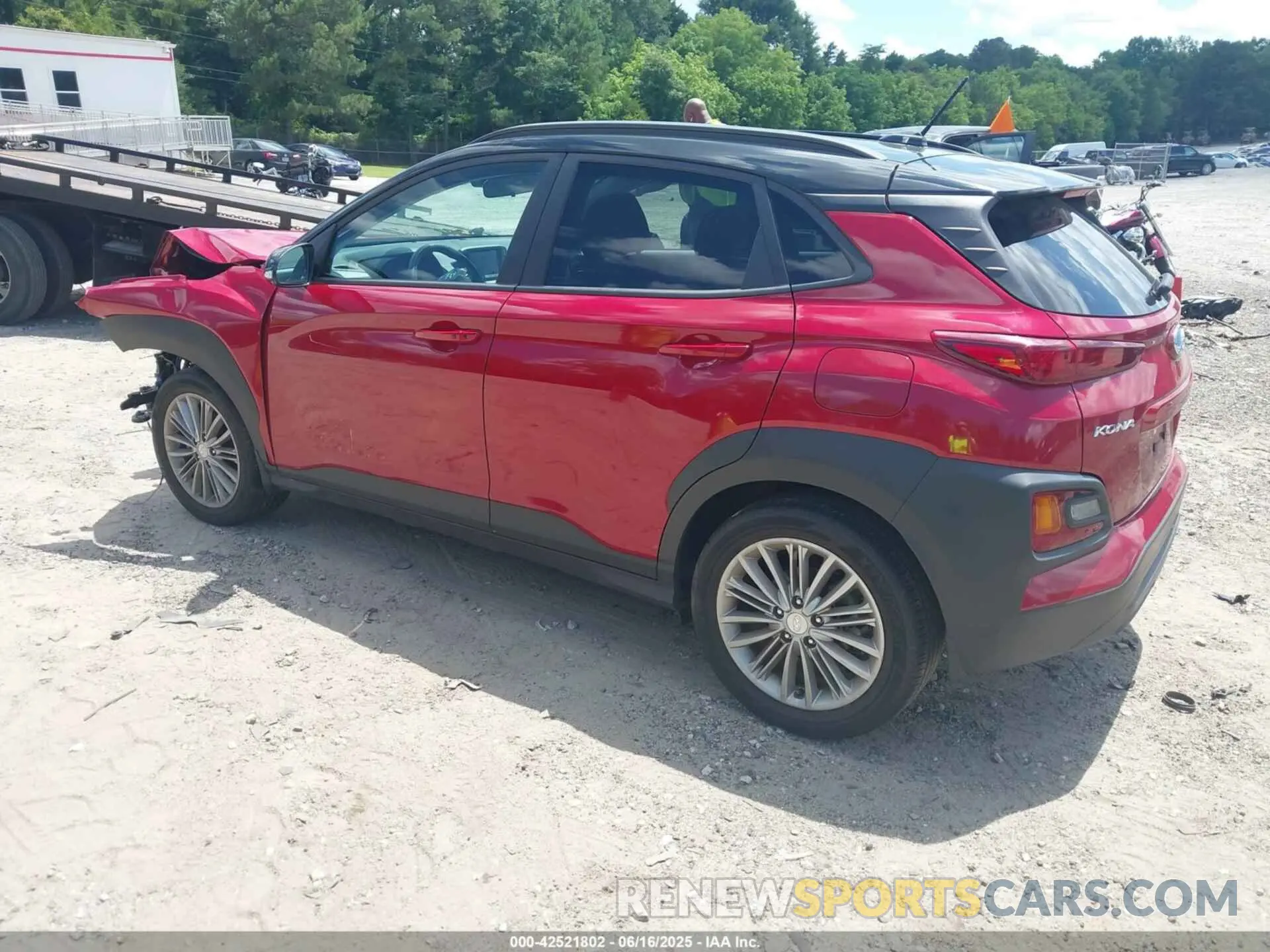 3 fotografías del automóvil dañado KM8K22AA1LU582222 HYUNDAI KONA 2020