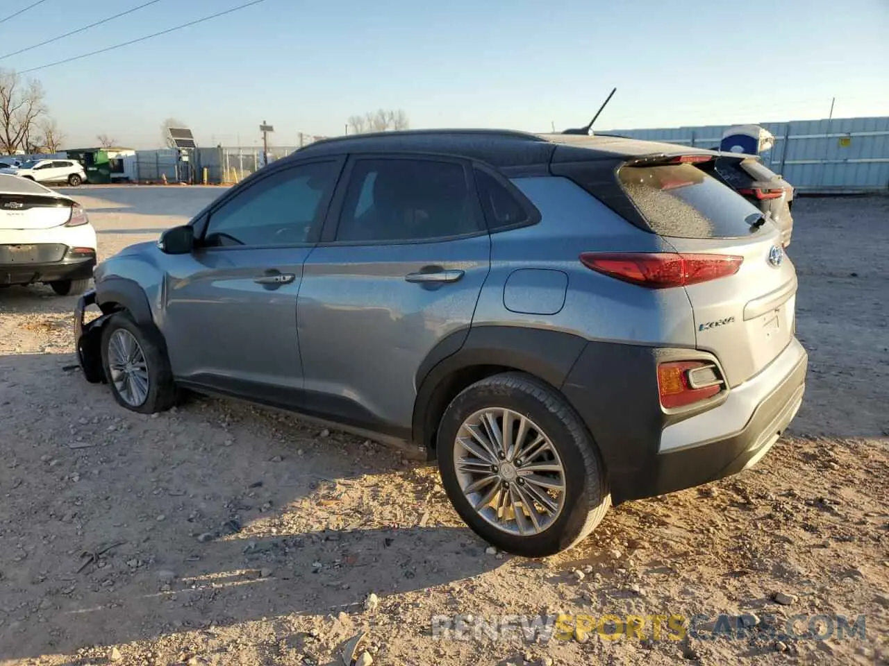 2 fotografías del automóvil dañado KM8K22AA3LU475852 HYUNDAI KONA 2020