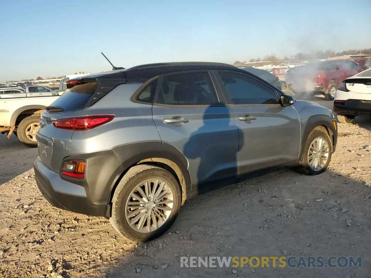 3 fotografías del automóvil dañado KM8K22AA3LU475852 HYUNDAI KONA 2020