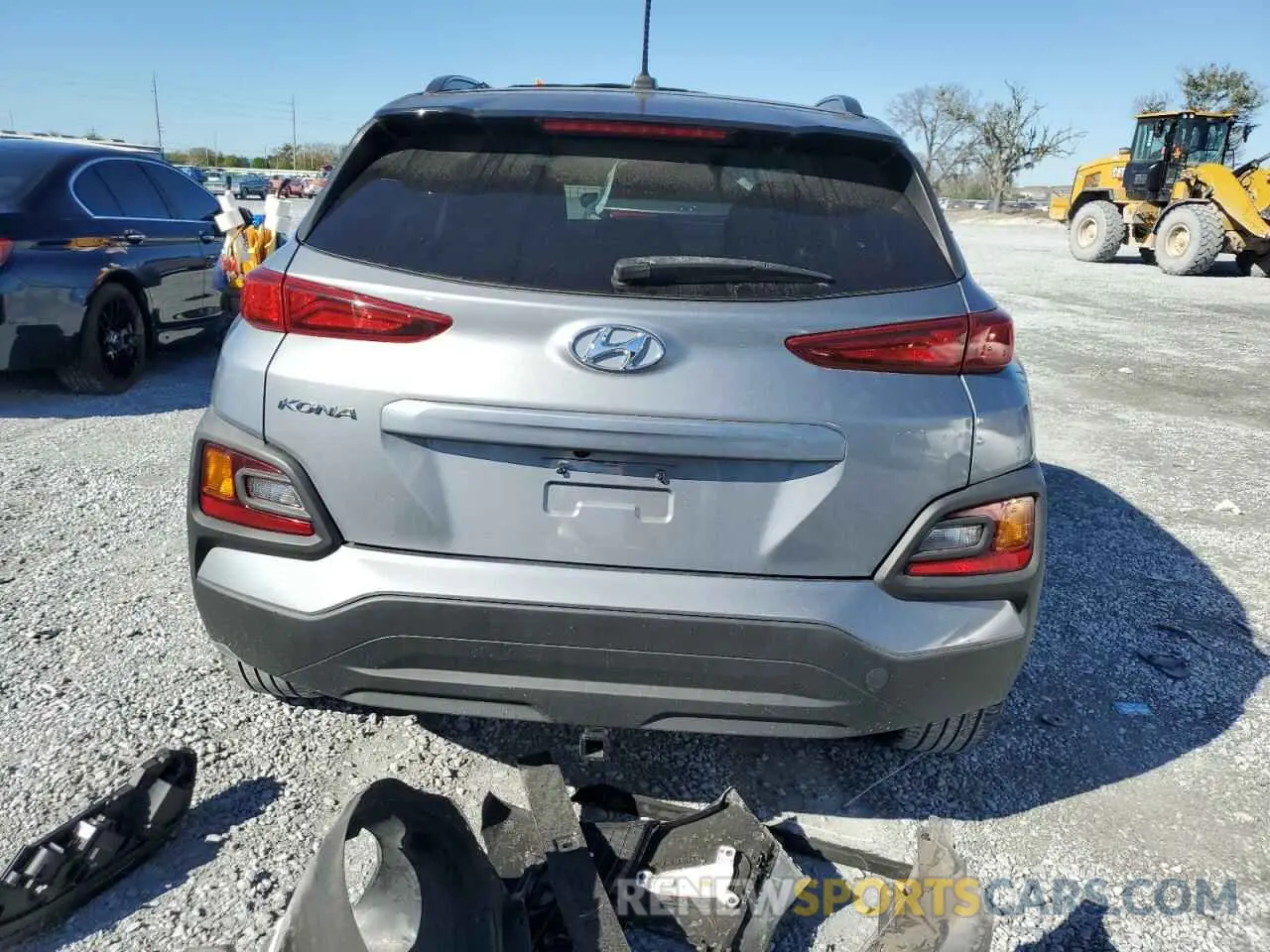 6 fotografías del automóvil dañado KM8K22AA5LU596429 HYUNDAI KONA 2020