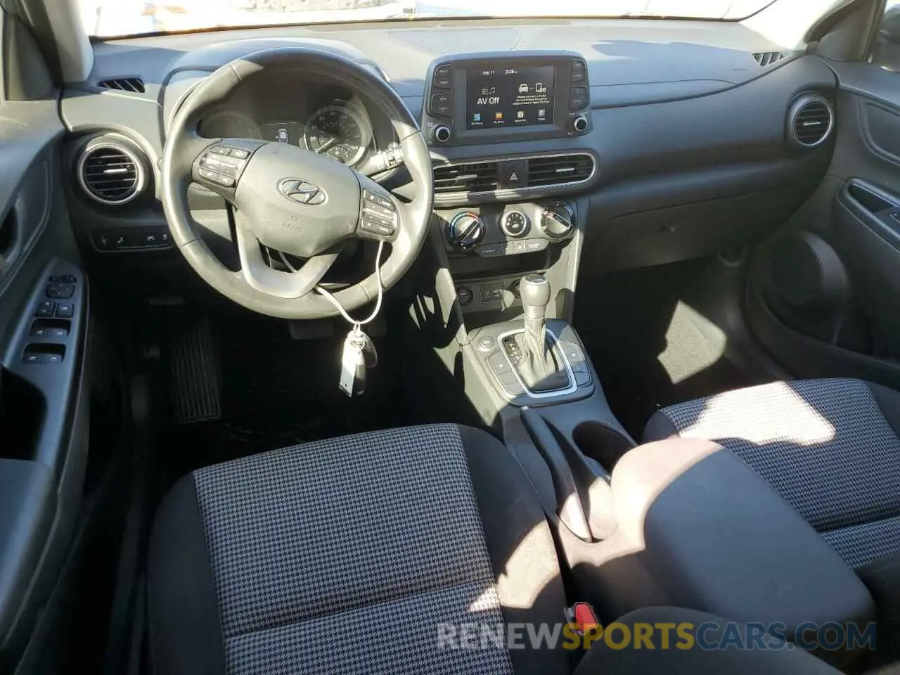 8 fotografías del automóvil dañado KM8K22AA5LU596429 HYUNDAI KONA 2020