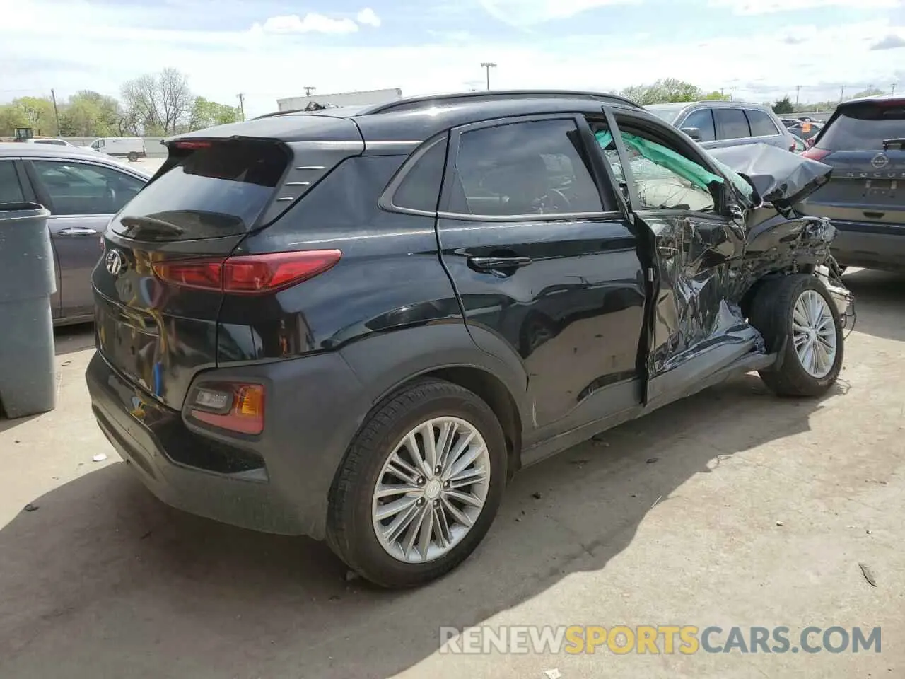 3 fotografías del automóvil dañado KM8K22AA6LU397471 HYUNDAI KONA 2020