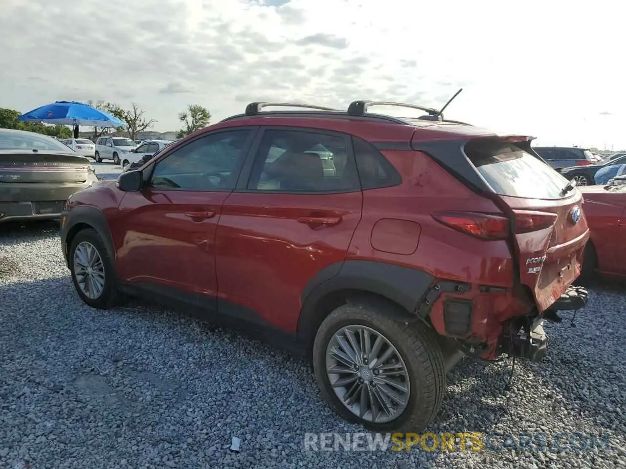 2 fotografías del automóvil dañado KM8K22AA6LU409554 HYUNDAI KONA 2020