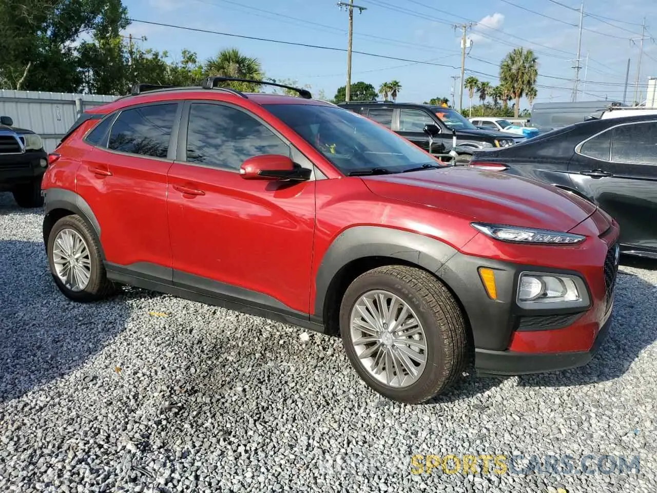 4 fotografías del automóvil dañado KM8K22AA6LU409554 HYUNDAI KONA 2020