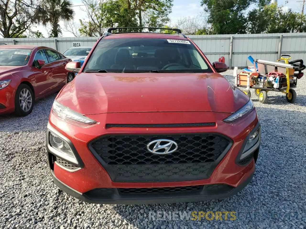 5 fotografías del automóvil dañado KM8K22AA6LU409554 HYUNDAI KONA 2020