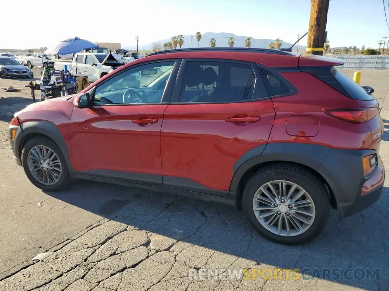 2 fotografías del automóvil dañado KM8K22AA6LU490524 HYUNDAI KONA 2020