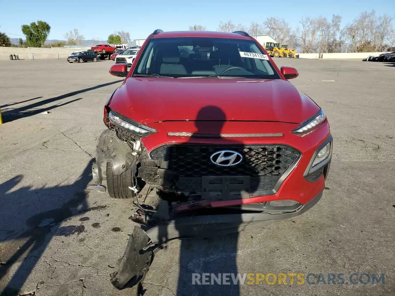 5 fotografías del automóvil dañado KM8K22AA6LU490524 HYUNDAI KONA 2020