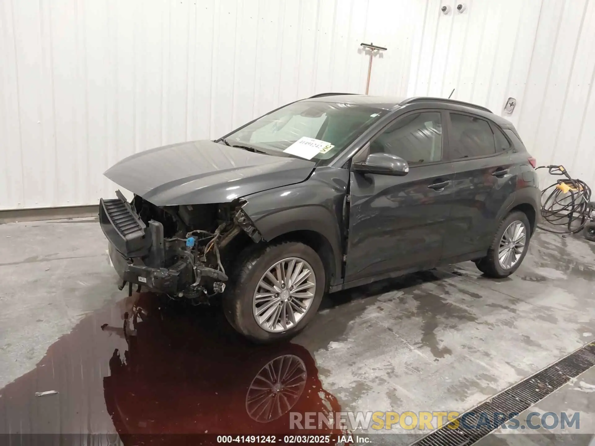 2 fotografías del automóvil dañado KM8K22AA7LU515074 HYUNDAI KONA 2020