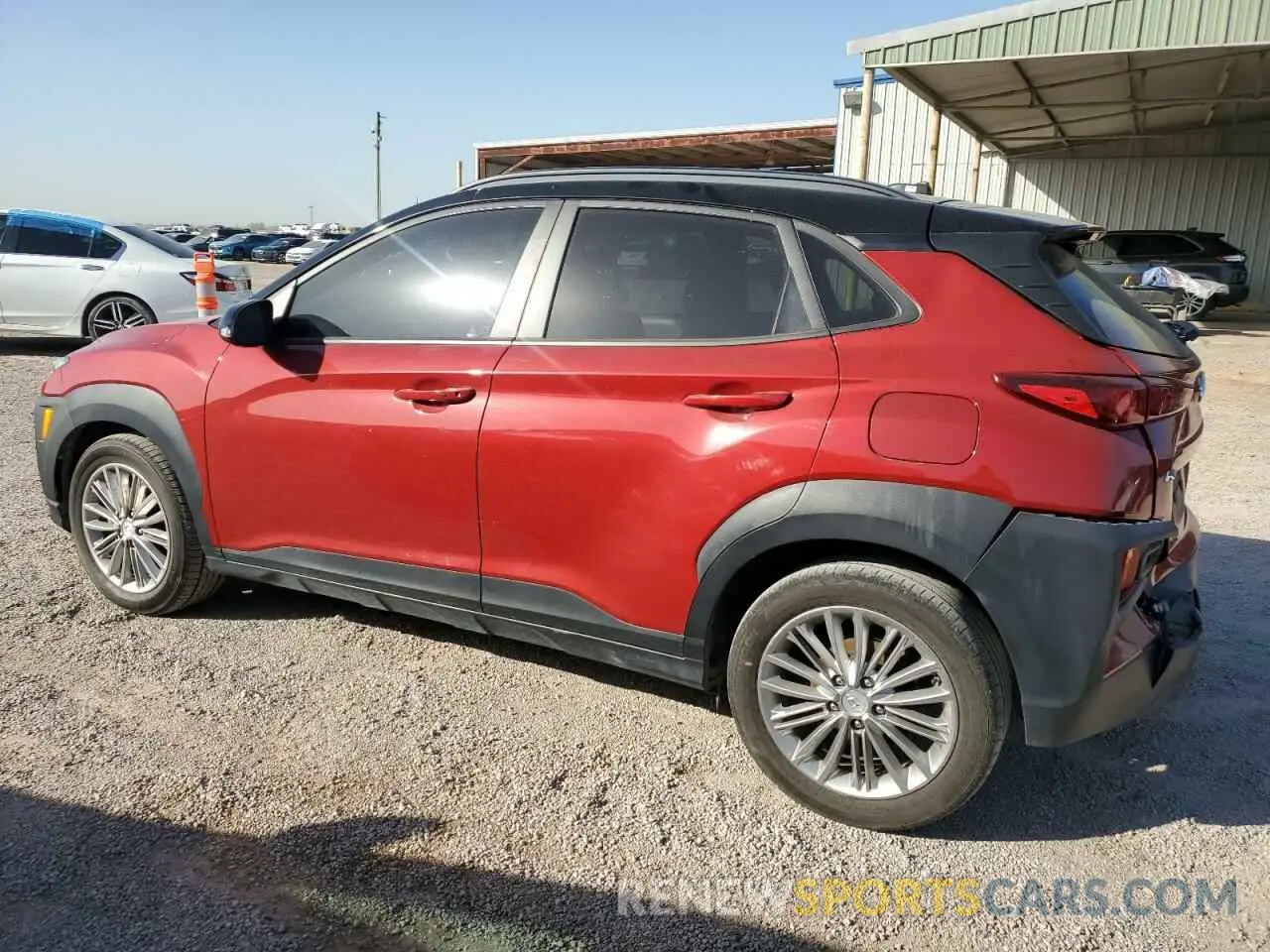 2 fotografías del automóvil dañado KM8K22AA8LU590284 HYUNDAI KONA 2020
