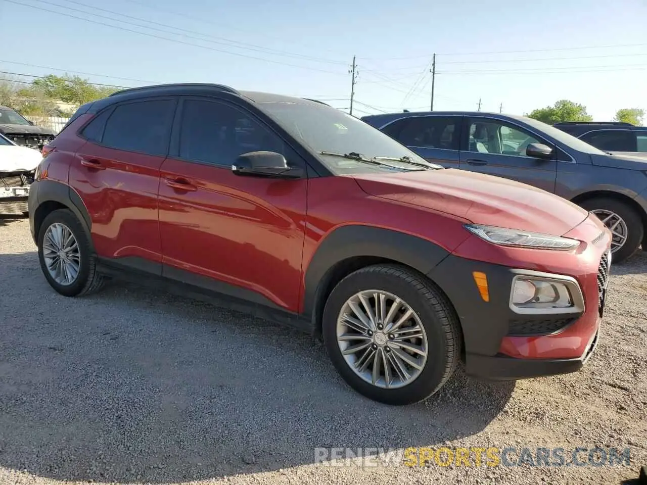 4 fotografías del automóvil dañado KM8K22AA8LU590284 HYUNDAI KONA 2020