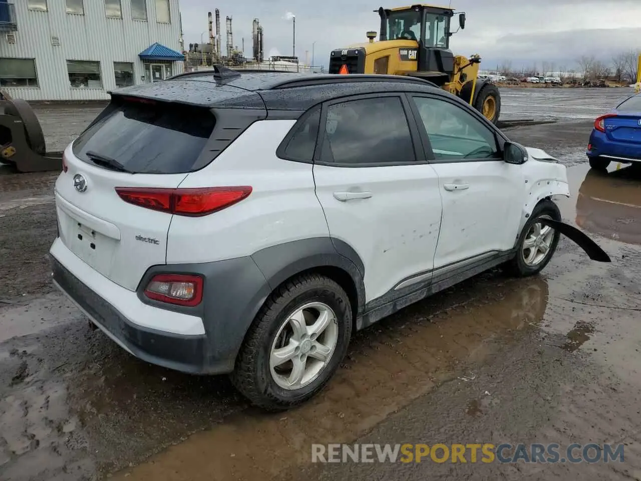 3 fotografías del automóvil dañado KM8K23AG6LU067517 HYUNDAI KONA 2020