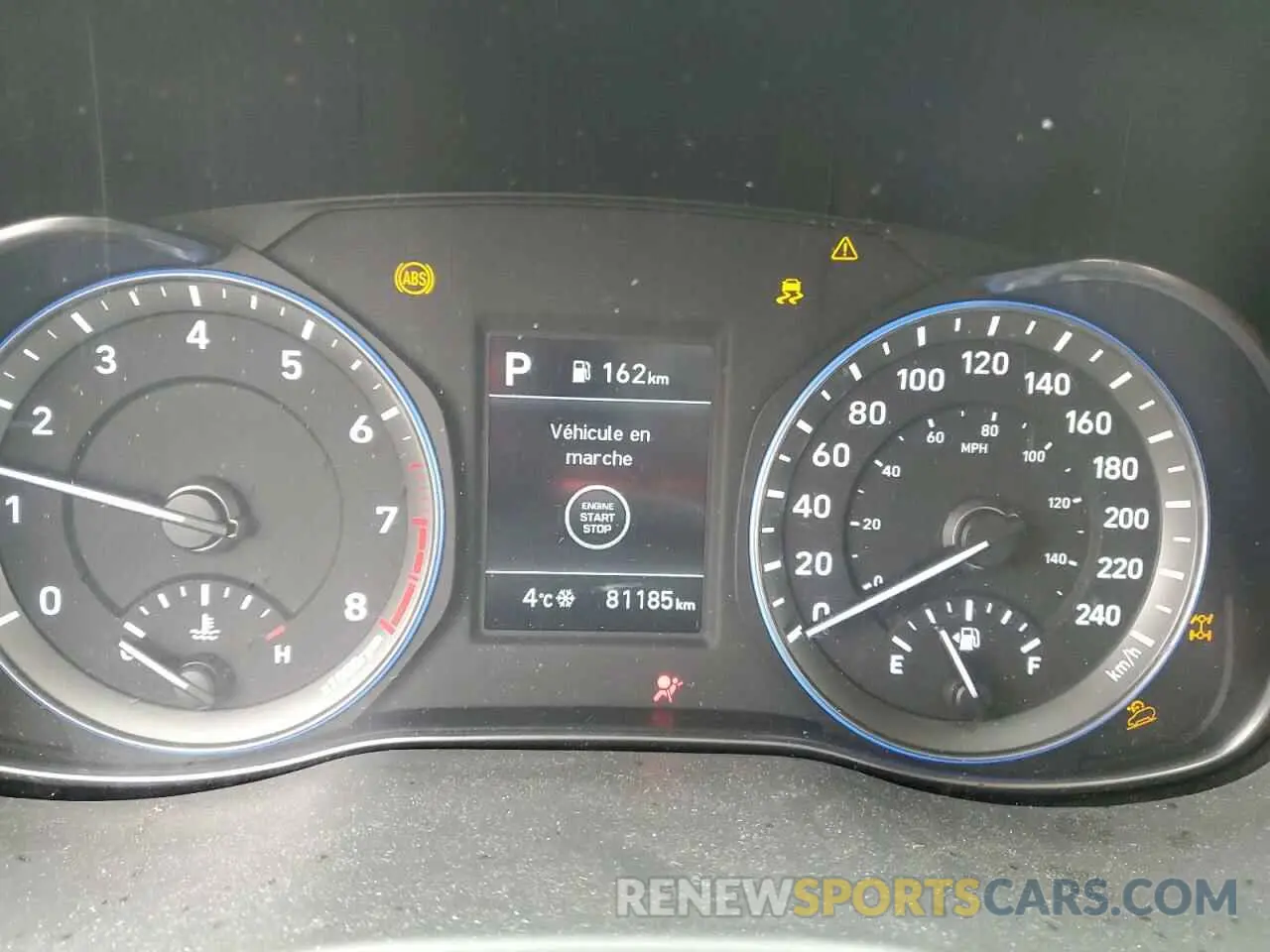 9 fotografías del automóvil dañado KM8K2CAA0LU421690 HYUNDAI KONA 2020