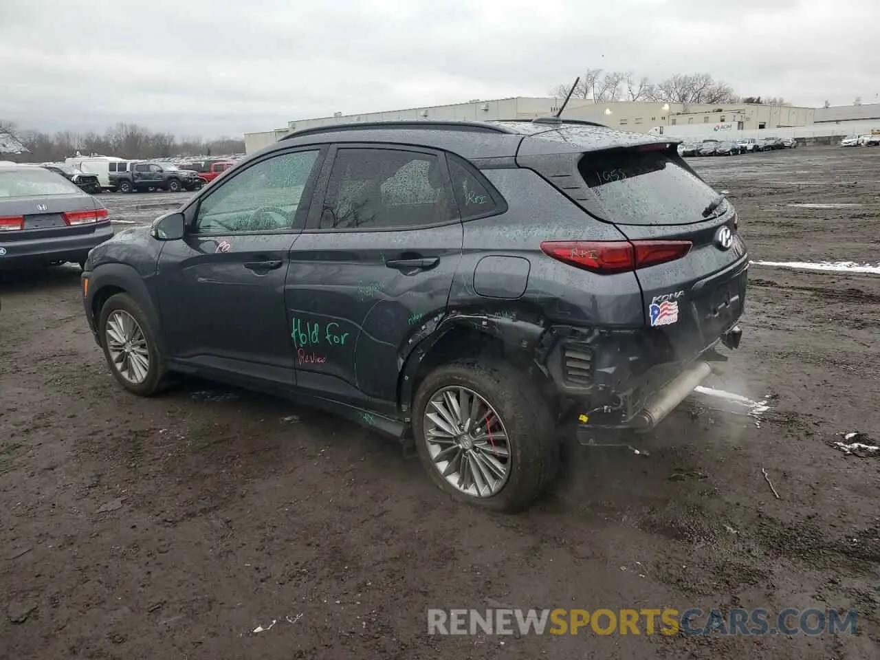 2 fotografías del automóvil dañado KM8K2CAA1LU507039 HYUNDAI KONA 2020