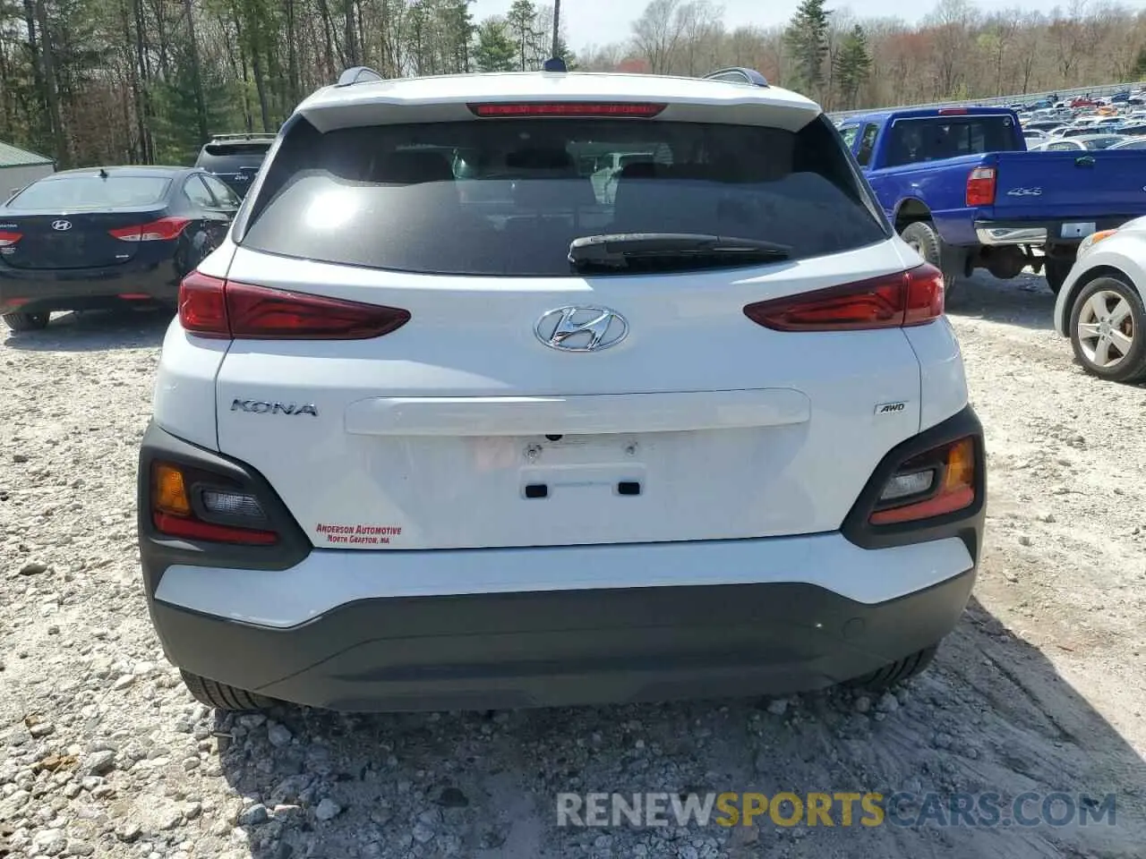 6 fotografías del automóvil dañado KM8K2CAA1LU576006 HYUNDAI KONA 2020