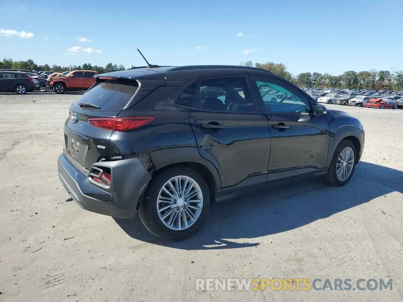 3 fotografías del automóvil dañado KM8K2CAA4LU494917 HYUNDAI KONA 2020