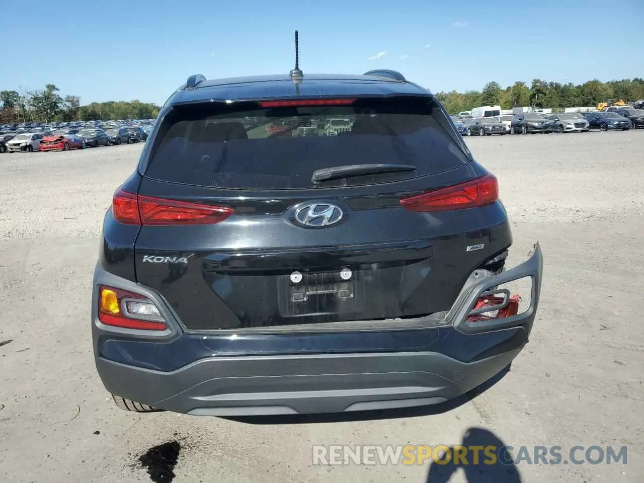 6 fotografías del automóvil dañado KM8K2CAA4LU494917 HYUNDAI KONA 2020