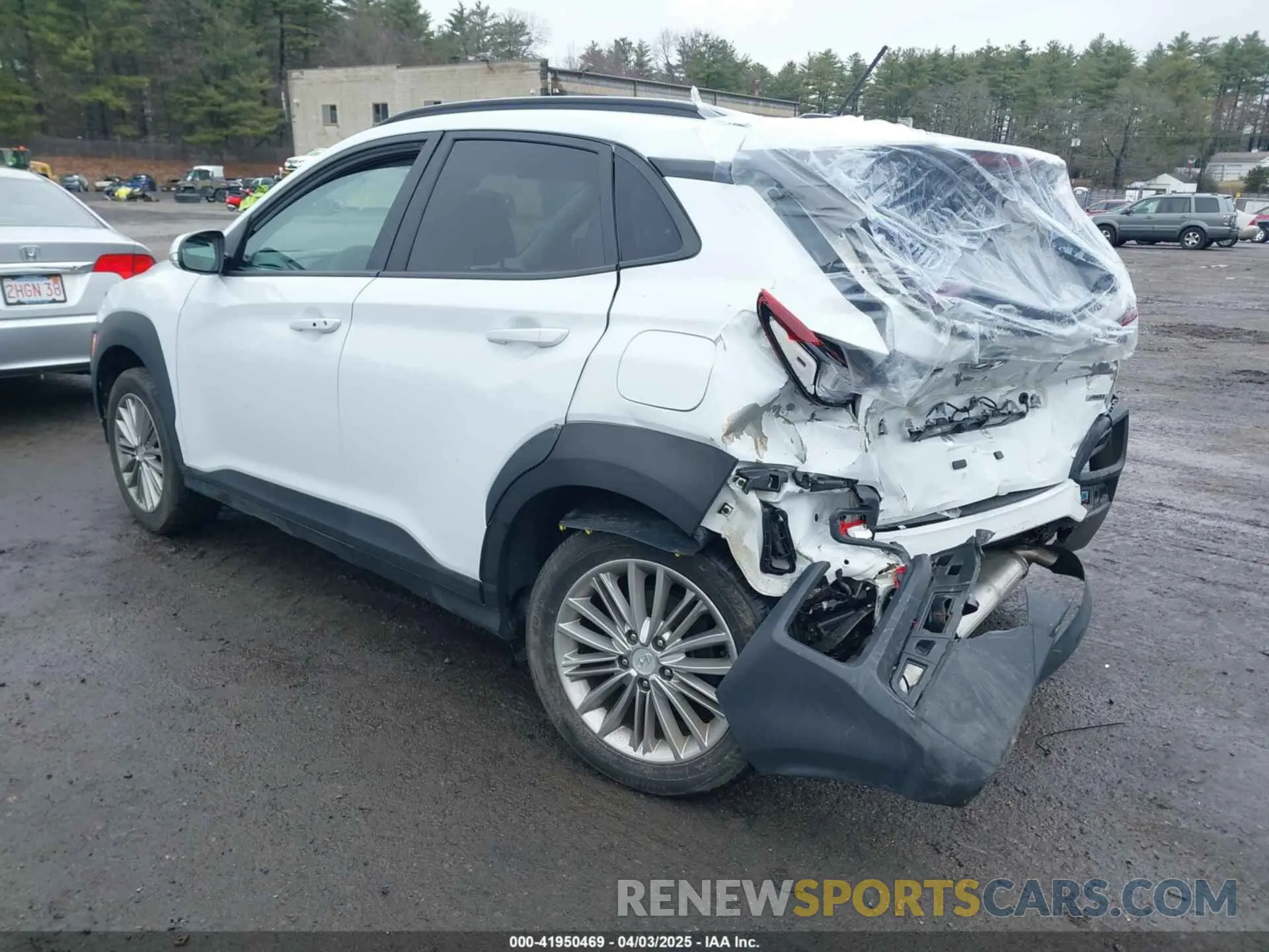 3 fotografías del automóvil dañado KM8K2CAA4LU498367 HYUNDAI KONA 2020