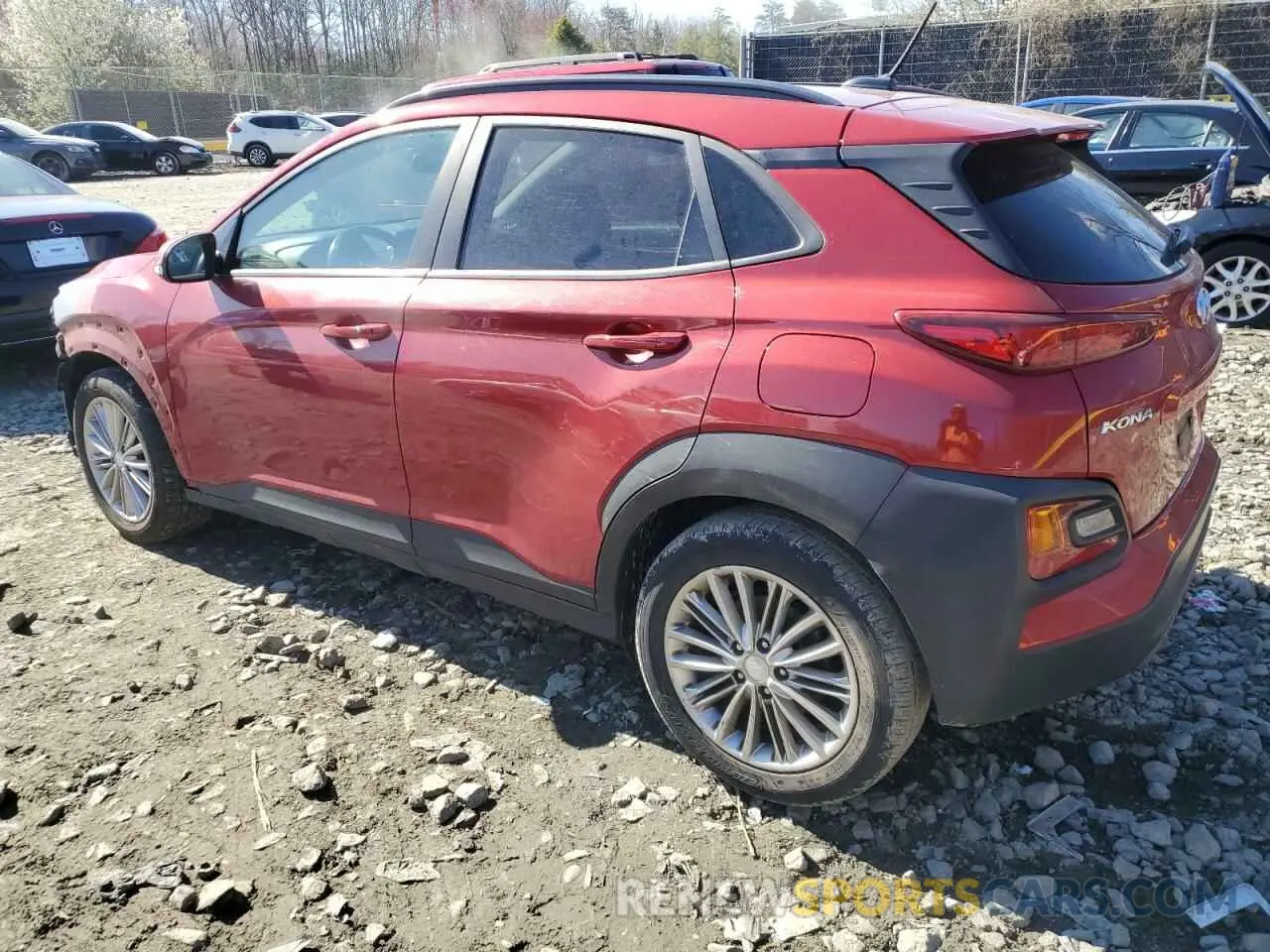 2 fotografías del automóvil dañado KM8K2CAA7LU555628 HYUNDAI KONA 2020