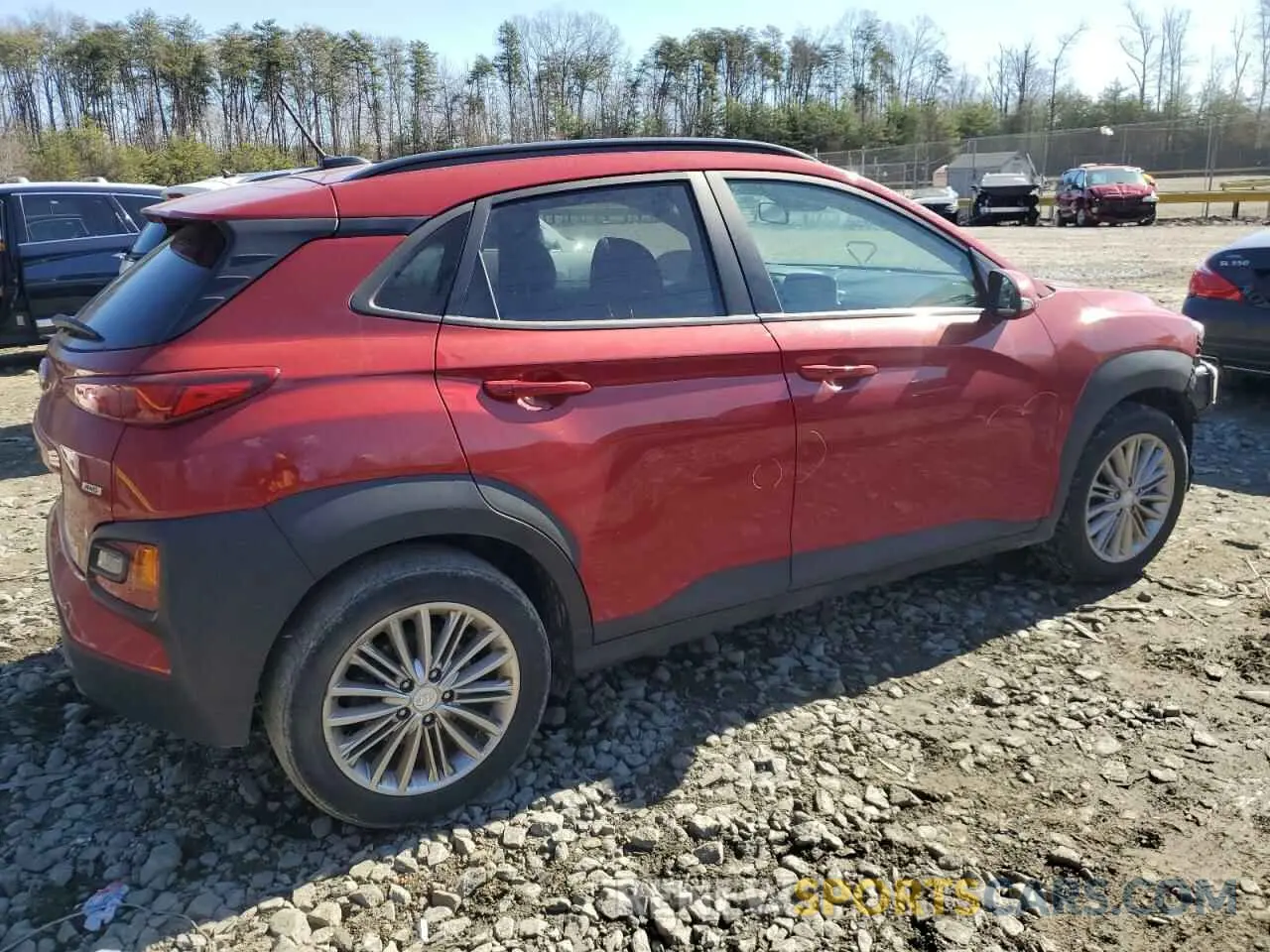 3 fotografías del automóvil dañado KM8K2CAA7LU555628 HYUNDAI KONA 2020