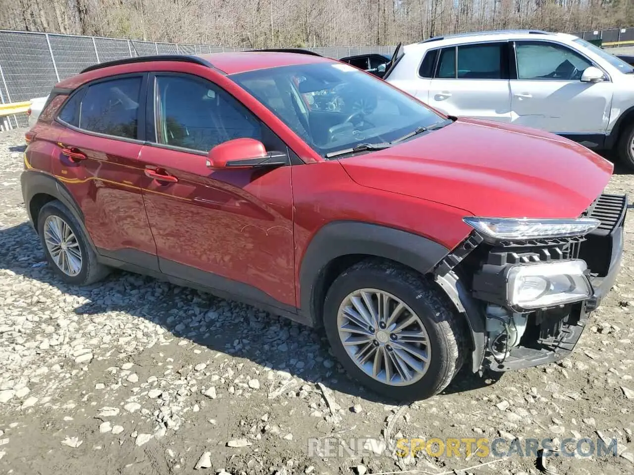 4 fotografías del automóvil dañado KM8K2CAA7LU555628 HYUNDAI KONA 2020