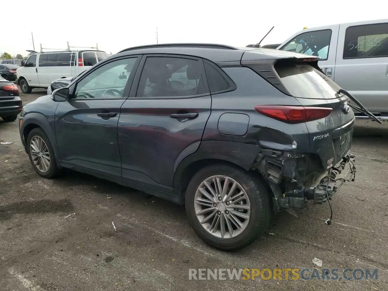 2 fotografías del automóvil dañado KM8K2CAA7LU564829 HYUNDAI KONA 2020
