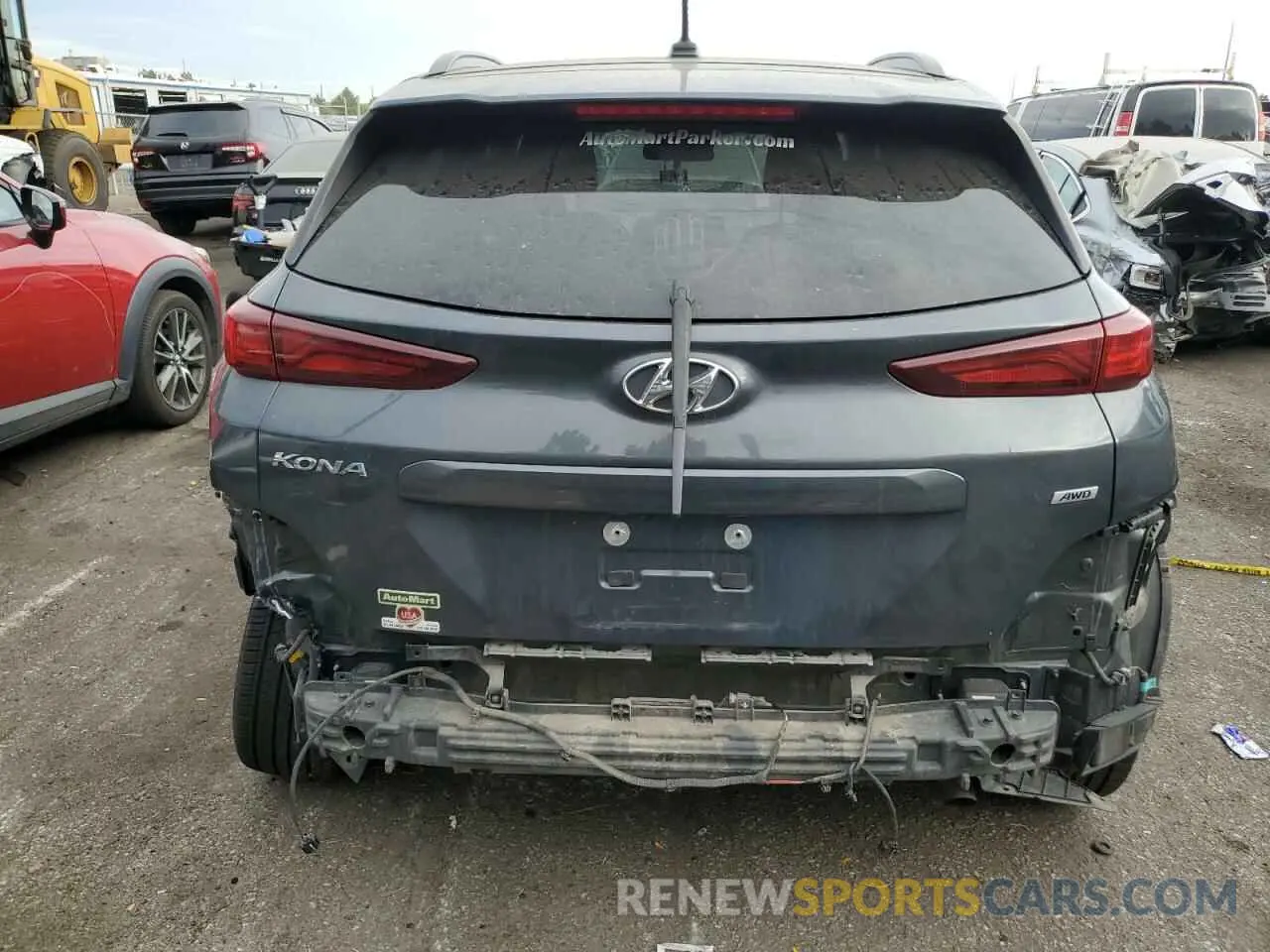 6 fotografías del automóvil dañado KM8K2CAA7LU564829 HYUNDAI KONA 2020