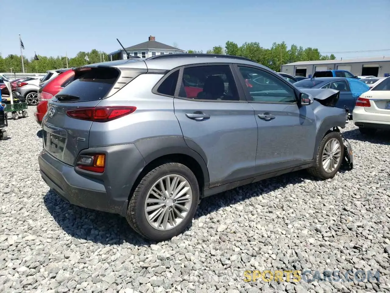 3 fotografías del automóvil dañado KM8K2CAA8LU475853 HYUNDAI KONA 2020
