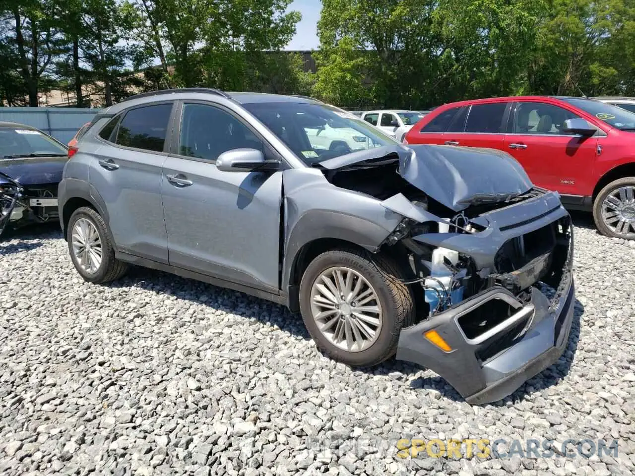 4 fotografías del automóvil dañado KM8K2CAA8LU475853 HYUNDAI KONA 2020