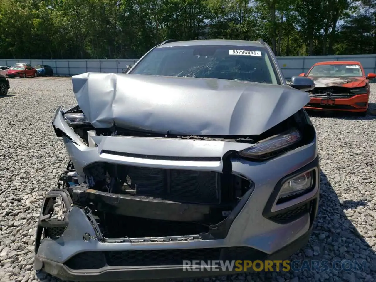 5 fotografías del automóvil dañado KM8K2CAA8LU475853 HYUNDAI KONA 2020