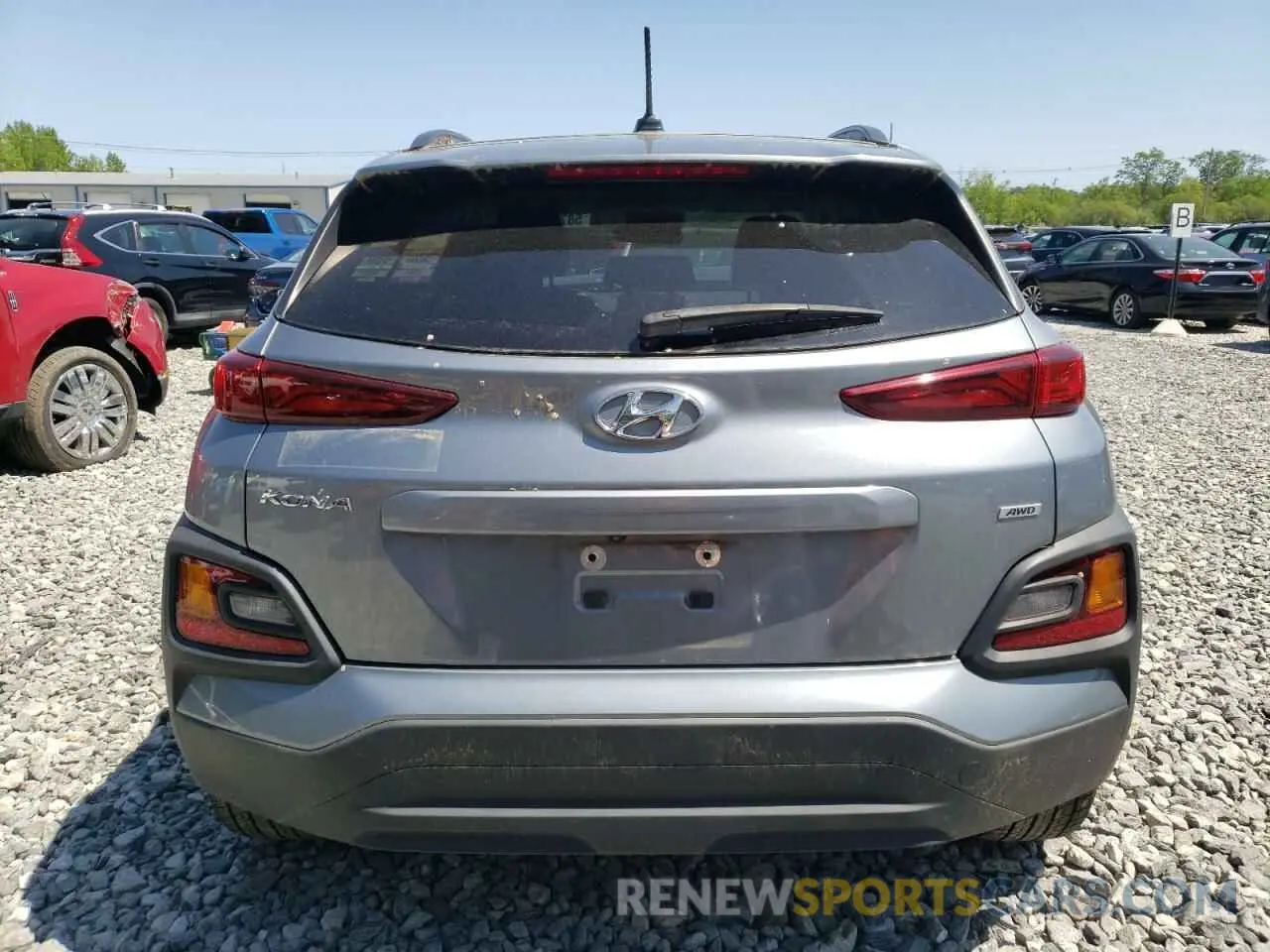 6 fotografías del automóvil dañado KM8K2CAA8LU475853 HYUNDAI KONA 2020
