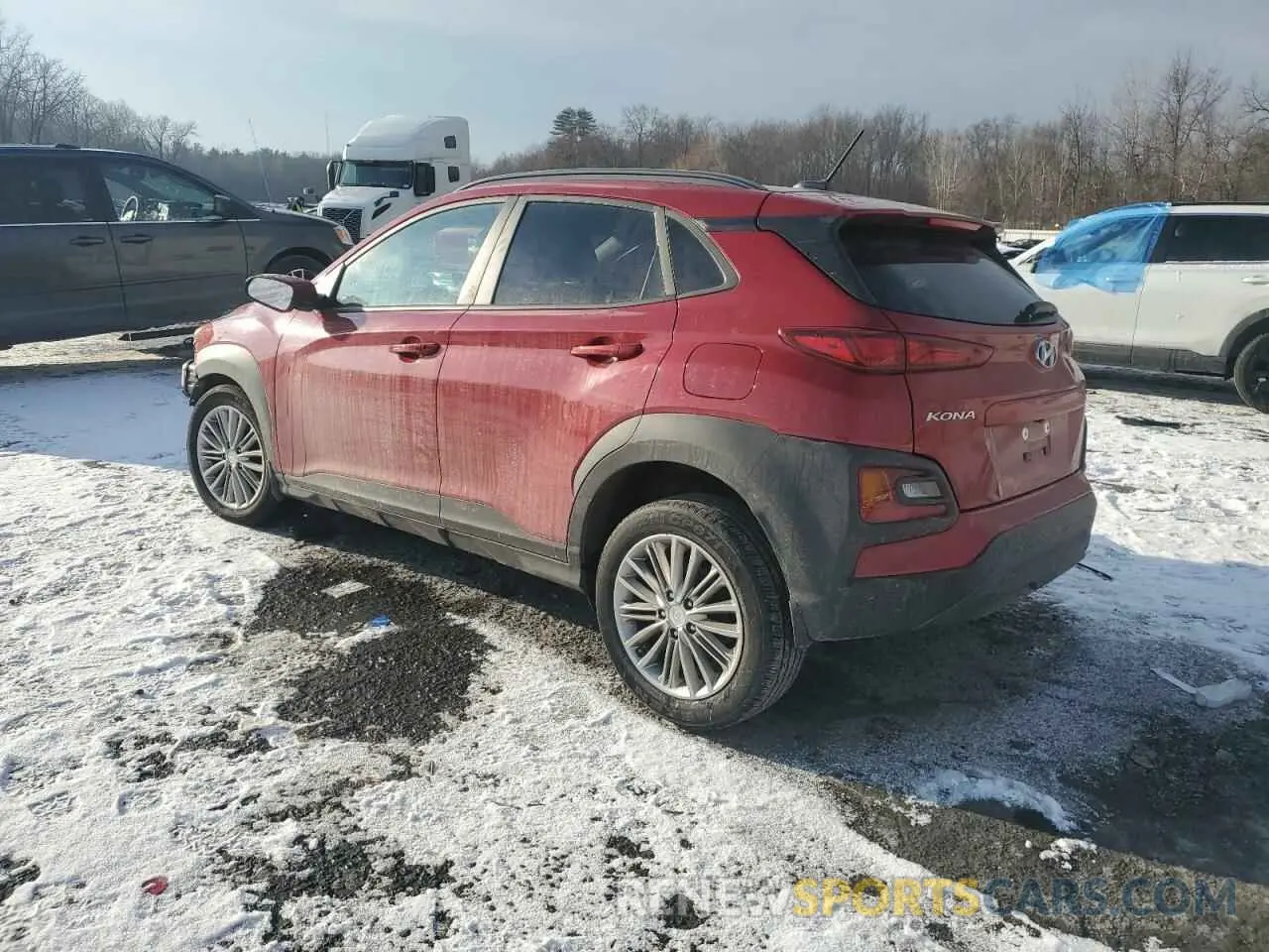 2 fotografías del automóvil dañado KM8K2CAA9LU588534 HYUNDAI KONA 2020