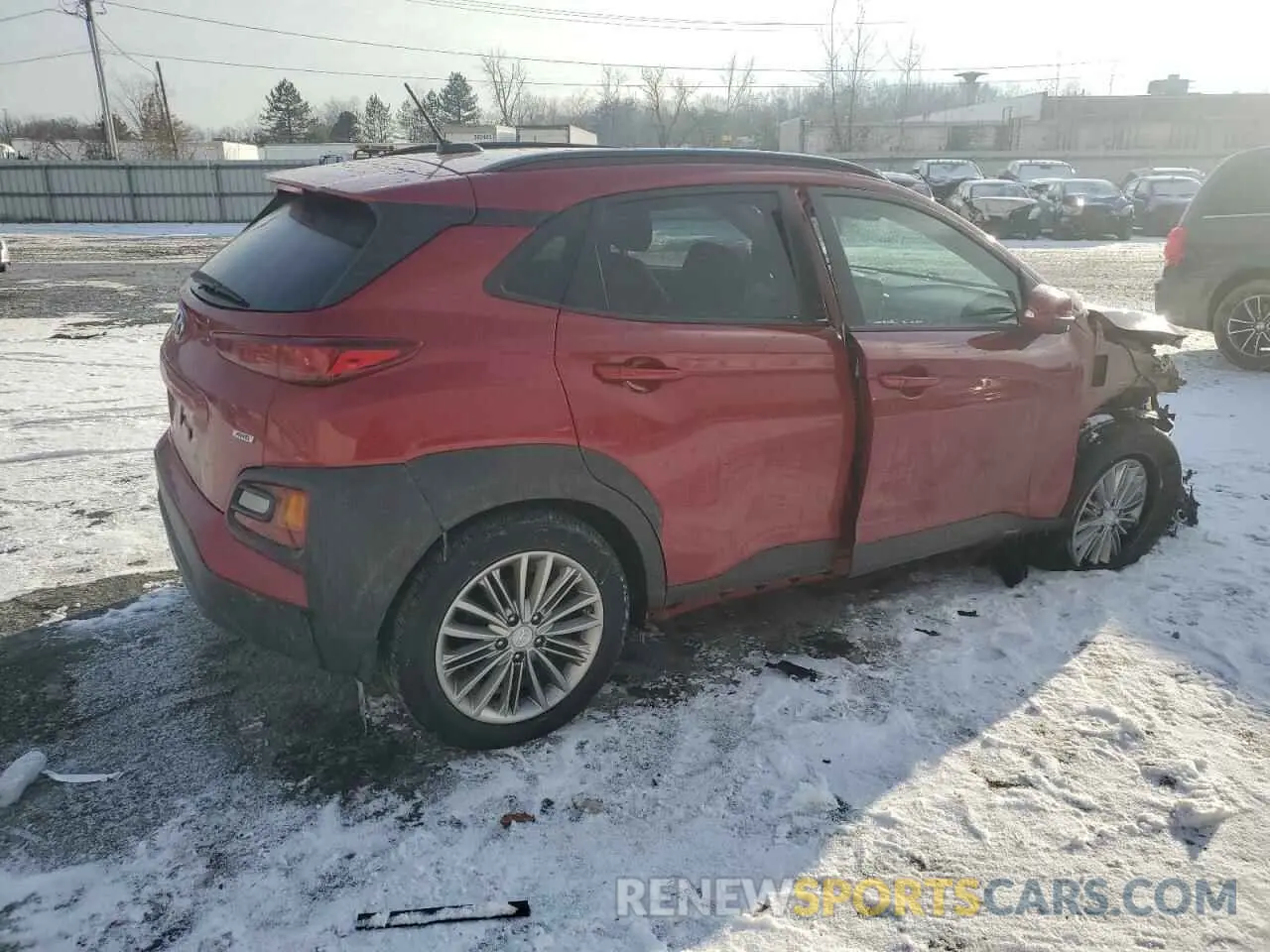 3 fotografías del automóvil dañado KM8K2CAA9LU588534 HYUNDAI KONA 2020