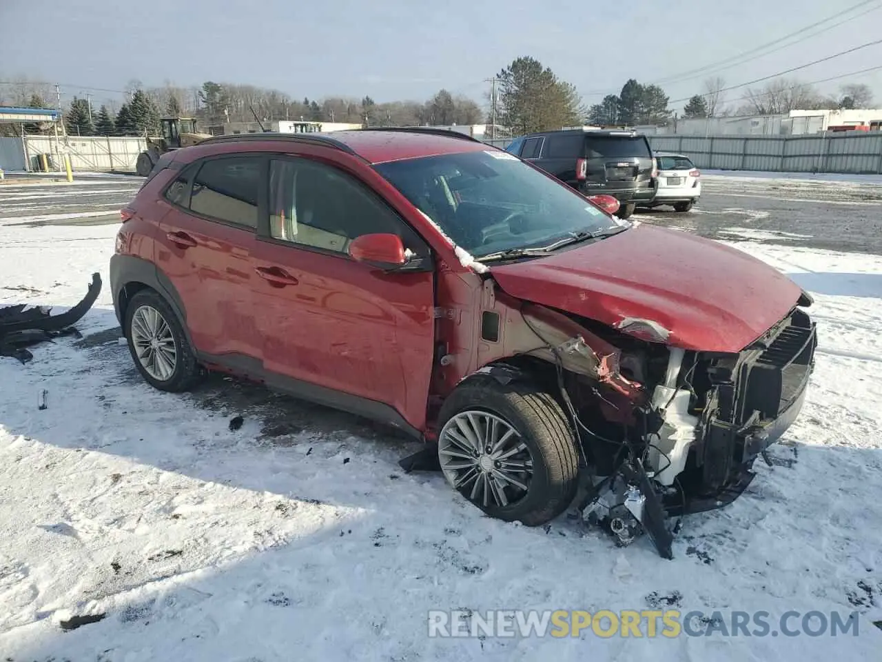 4 fotografías del automóvil dañado KM8K2CAA9LU588534 HYUNDAI KONA 2020