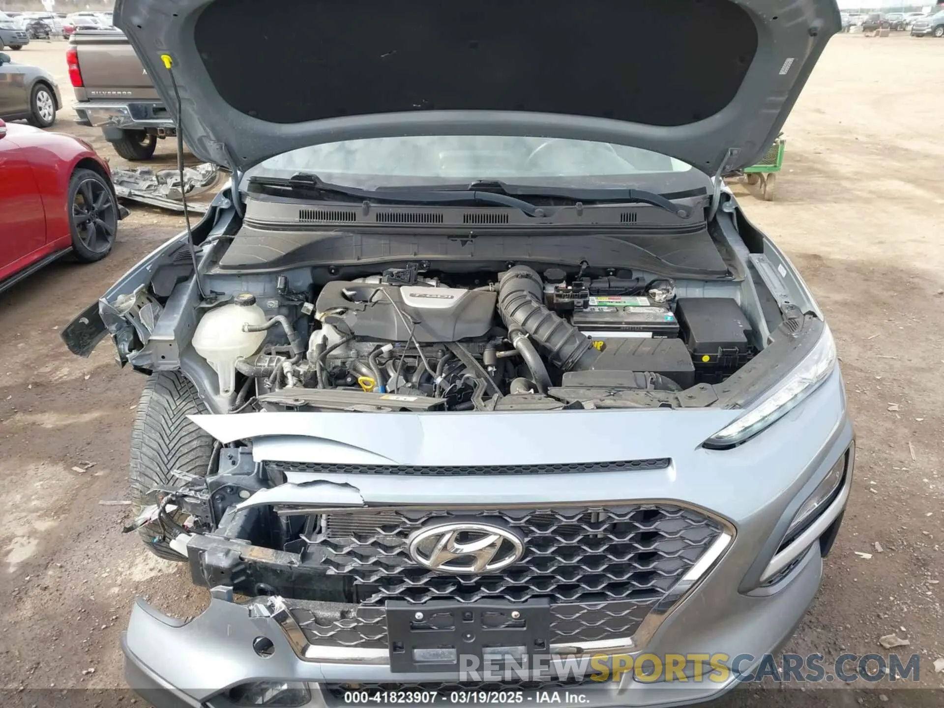 10 fotografías del automóvil dañado KM8K33A53LU398258 HYUNDAI KONA 2020
