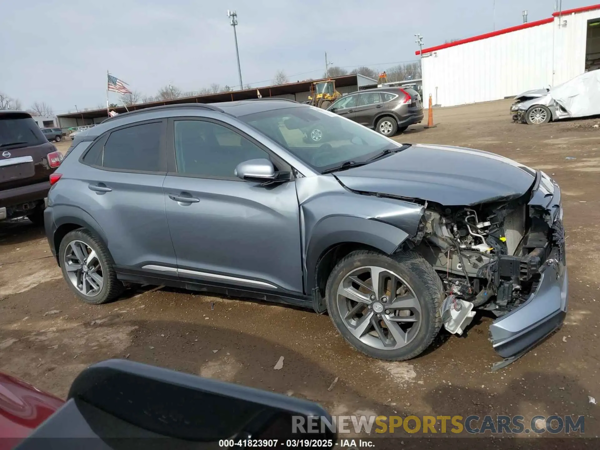 13 fotografías del automóvil dañado KM8K33A53LU398258 HYUNDAI KONA 2020