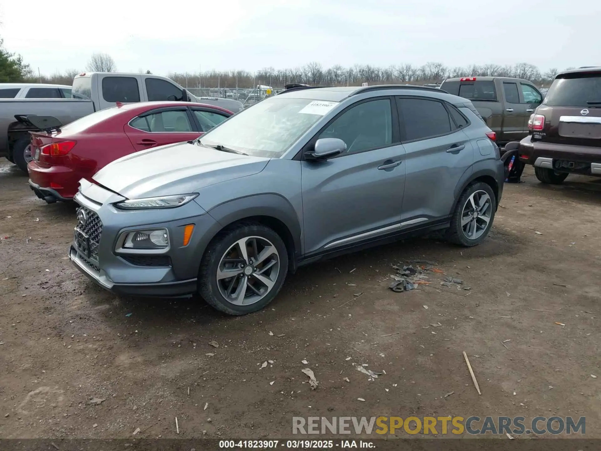 2 fotografías del automóvil dañado KM8K33A53LU398258 HYUNDAI KONA 2020