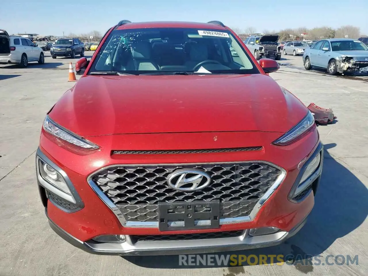 5 fotografías del automóvil dañado KM8K33A54LU487918 HYUNDAI KONA 2020