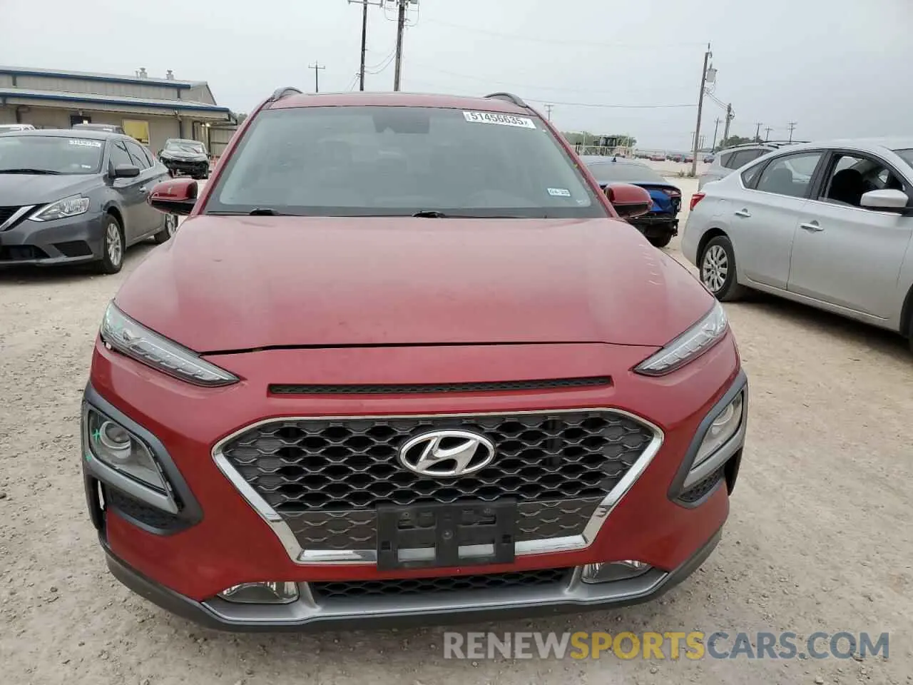 5 fotografías del automóvil dañado KM8K33A54LU542934 HYUNDAI KONA 2020