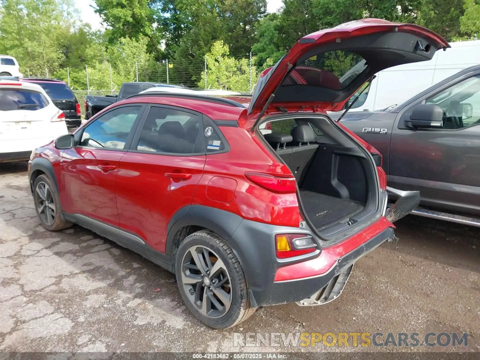 3 fotografías del automóvil dañado KM8K33A55LU546104 HYUNDAI KONA 2020