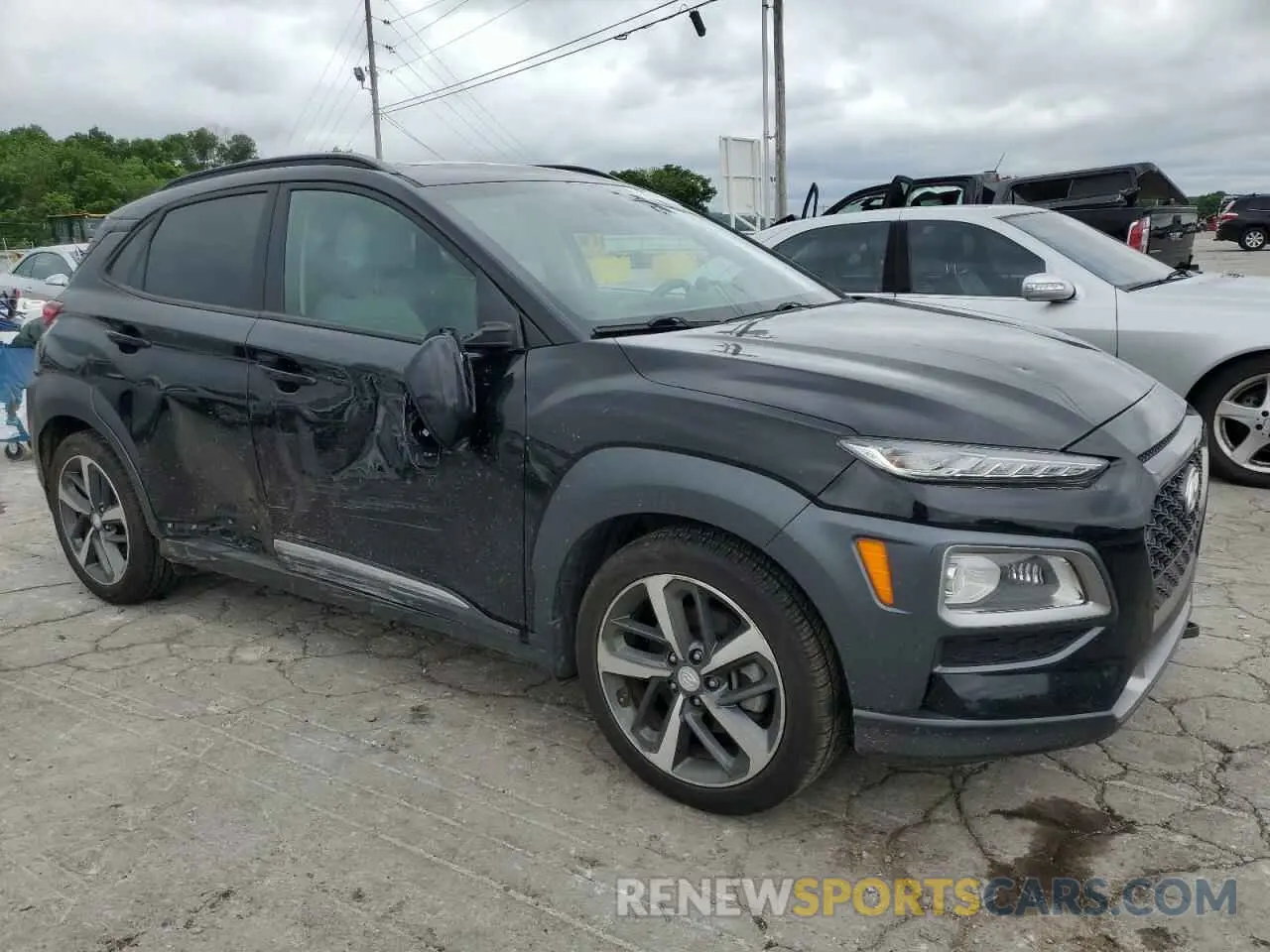 4 fotografías del automóvil dañado KM8K33A58LU447857 HYUNDAI KONA 2020
