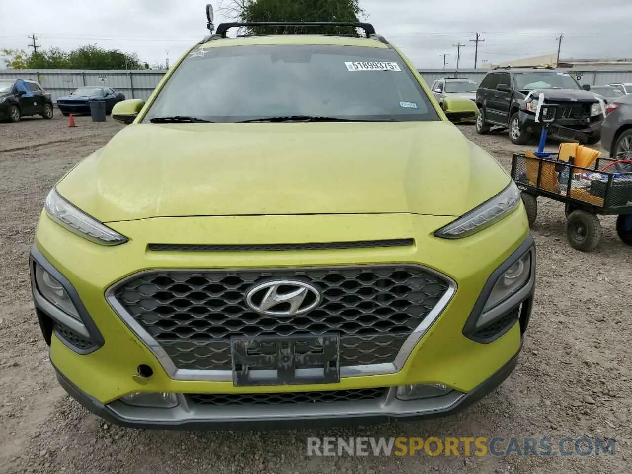 5 fotografías del automóvil dañado KM8K33A5XLU549886 HYUNDAI KONA 2020