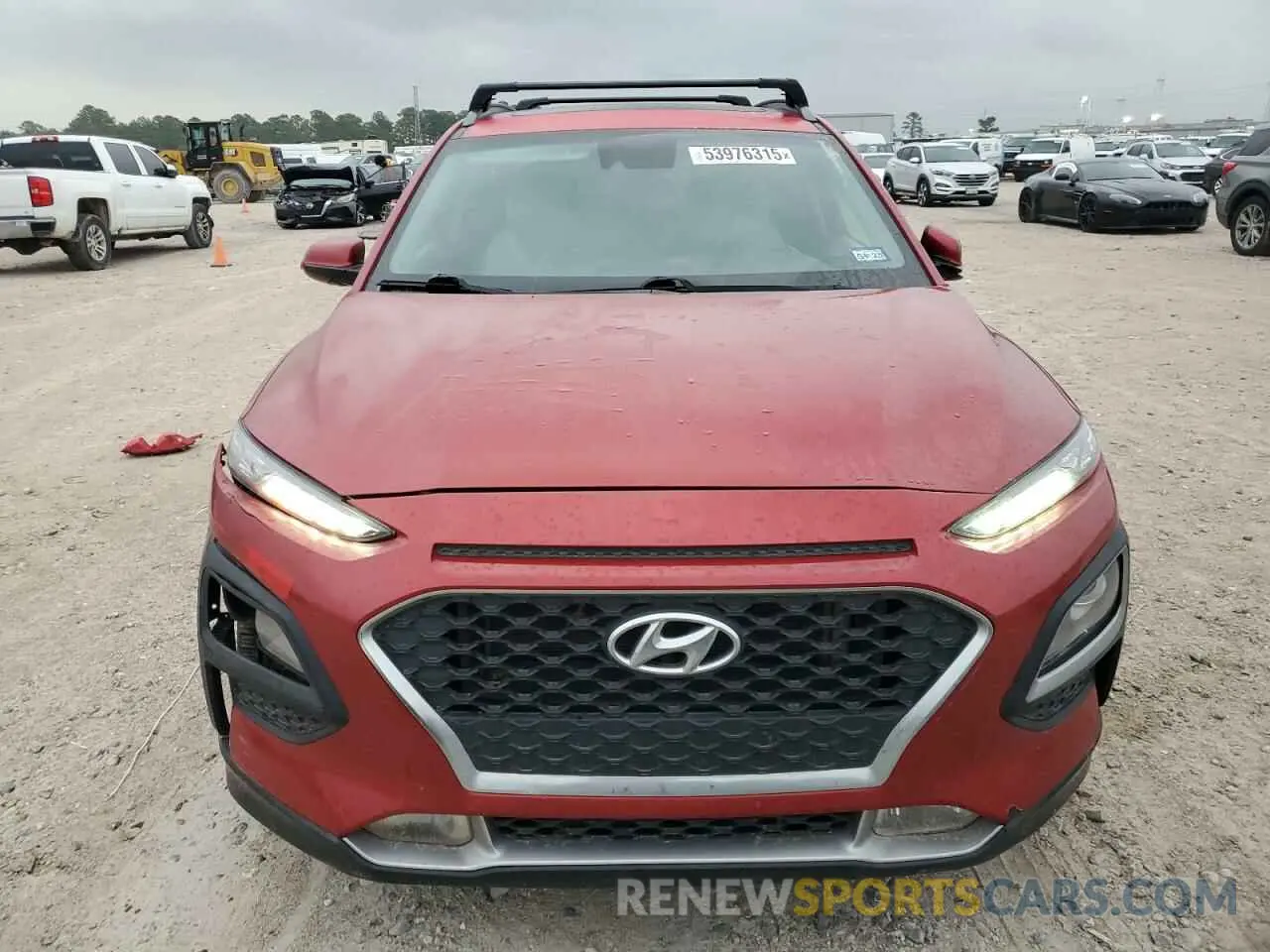 5 fotografías del automóvil dañado KM8K3CA50LU407160 HYUNDAI KONA 2020